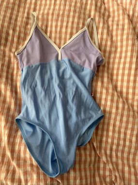 Yumiko Daria Lavender and Light Blue Two-Tone leotard